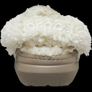 CROCS Classic Fleece Lined Clog in Mushroom - Size M8W10 Unisex